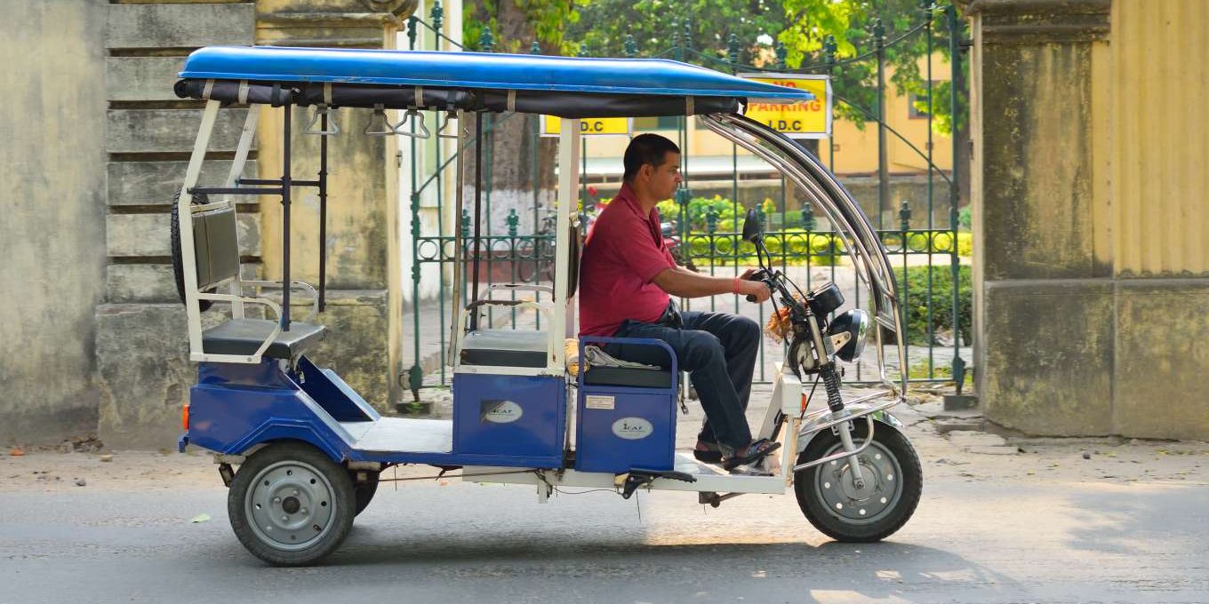 feature electric vehicle rickshaw